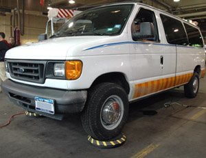 Utility Van Driving Simulator Set-up